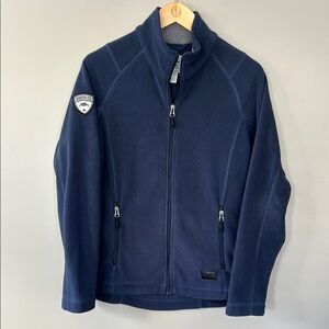 Roots Canada Women’s Full Zip Up Fleece Jacket‎ Indigo Blue Size Small